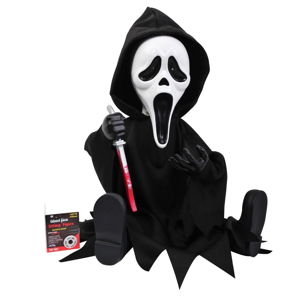 11" Ghost Face Light-Up Animated Figure