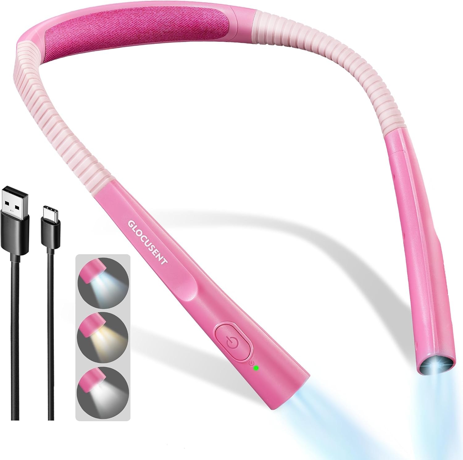 Glocusent Upgraded LED Neck Reading Light