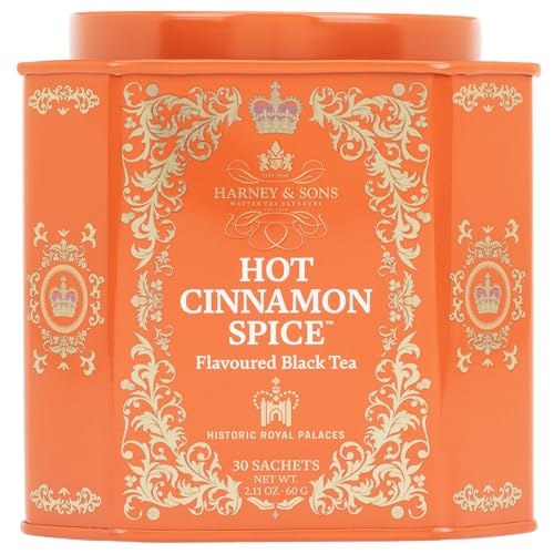 Harney & Sons Hot Cinnamon Spice Tea, 30-Sachet Tin