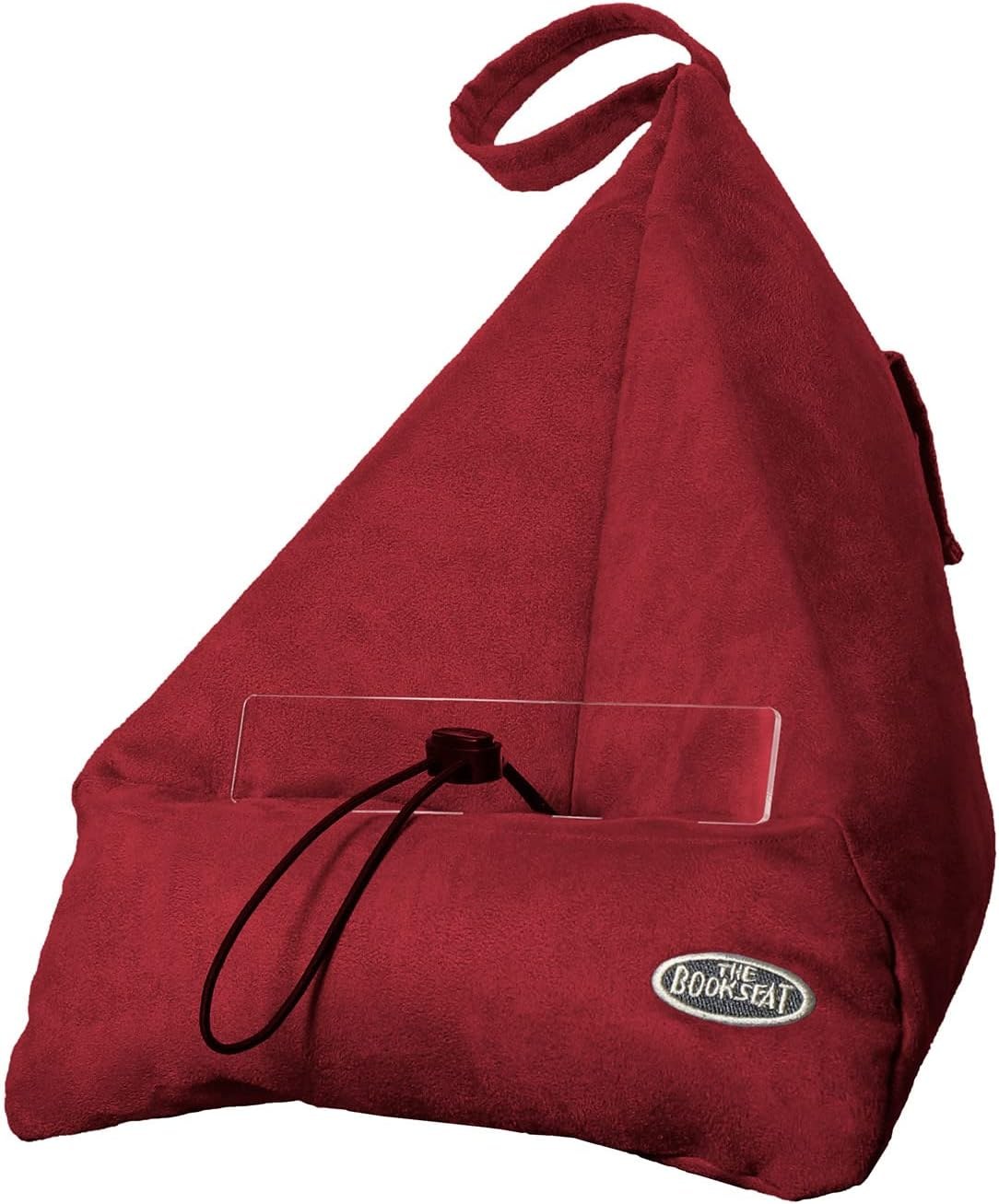 The Book Seat, Book Holder and Travel Pillow, Cinnabar Red